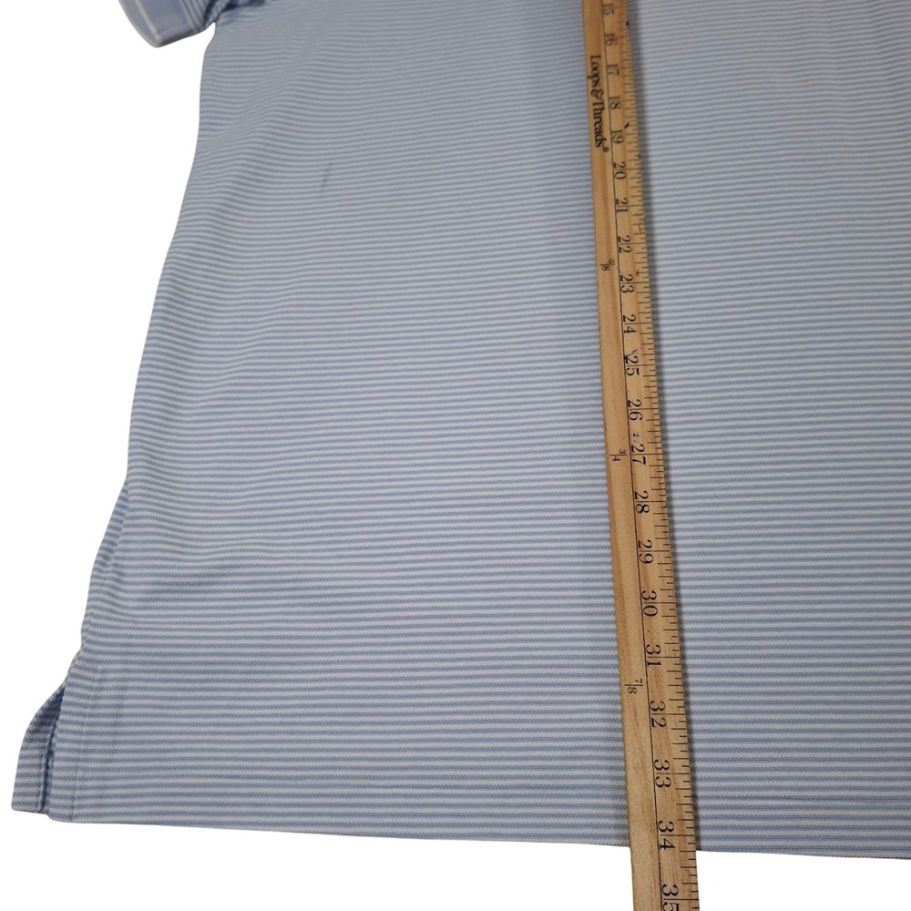 Polo Ralph Lauren Polo Shirt Mens 5XB Blue White Striped Short Sleeve NWT - Picture 8 of 8